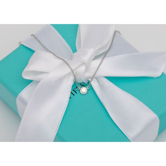 Tiffany & Co. Elsa Peretti “Diamonds By The Yard” Necklace Platinum 0.23 CT - Picture 5 of 7